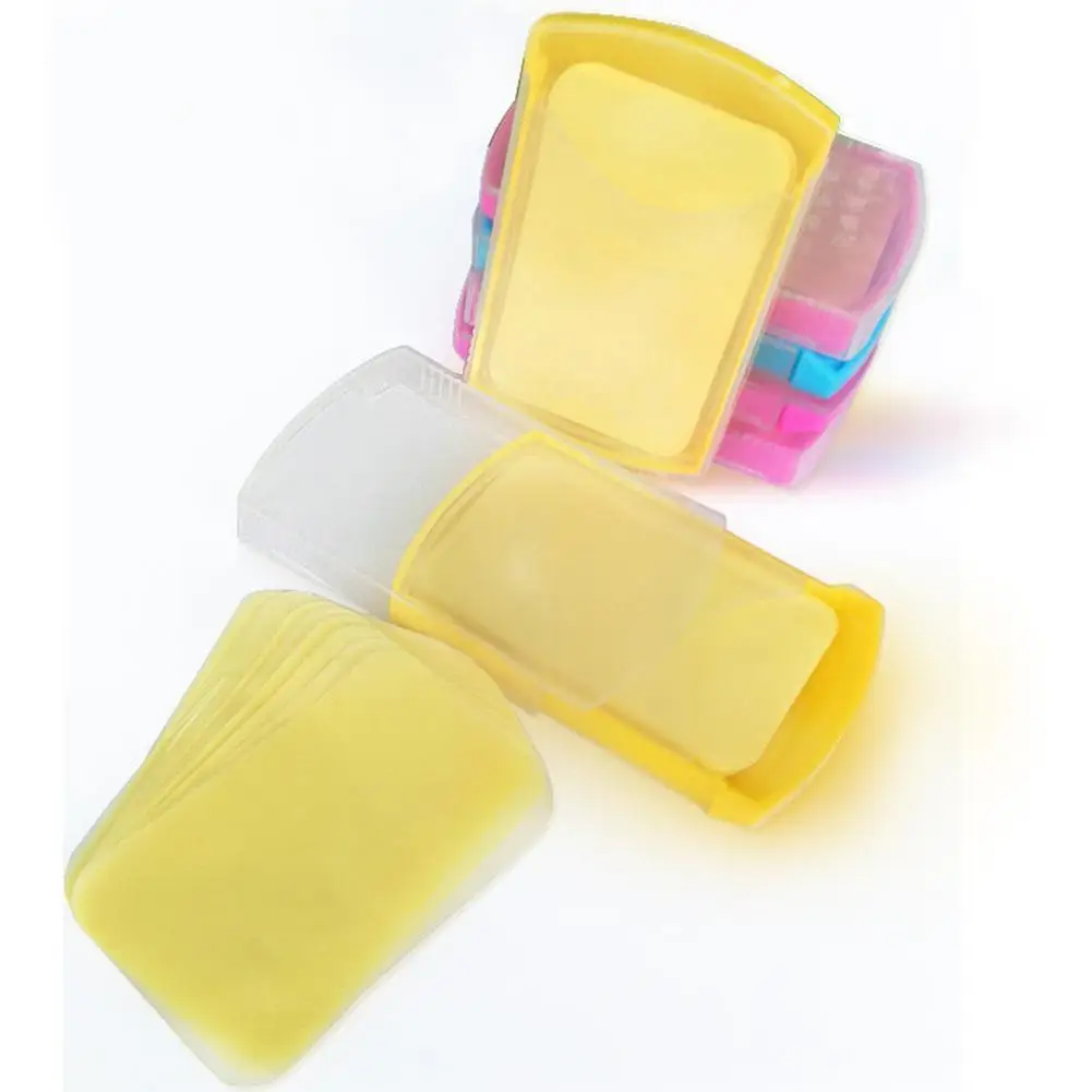 

Mini Soap Paper Washing Hand Skin Care Soap Foaming Slice Travel Soaps Soap Box Sheets Disposable G9A8