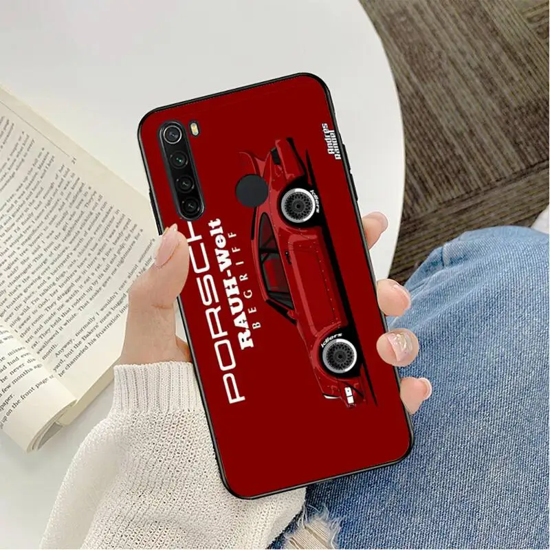 Автомобильный дрейф jdm RWB 911 для Redmi note 8pro 8T 9 6pro 7 7A 6A 8 5plus pro мягкие чехлы Япония