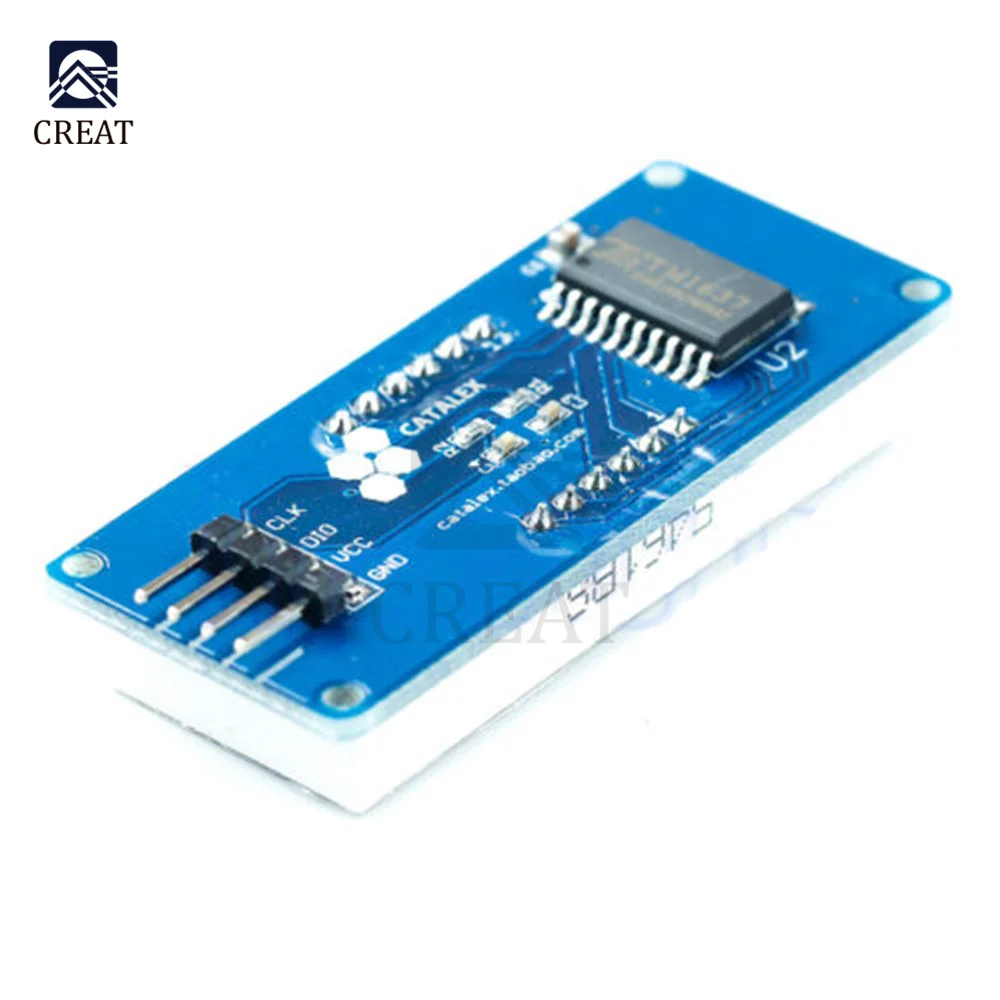 4-значный светодиодный дисплей 0 56 дюйма TM1637 модуль для Arduino сделай сам постоянный