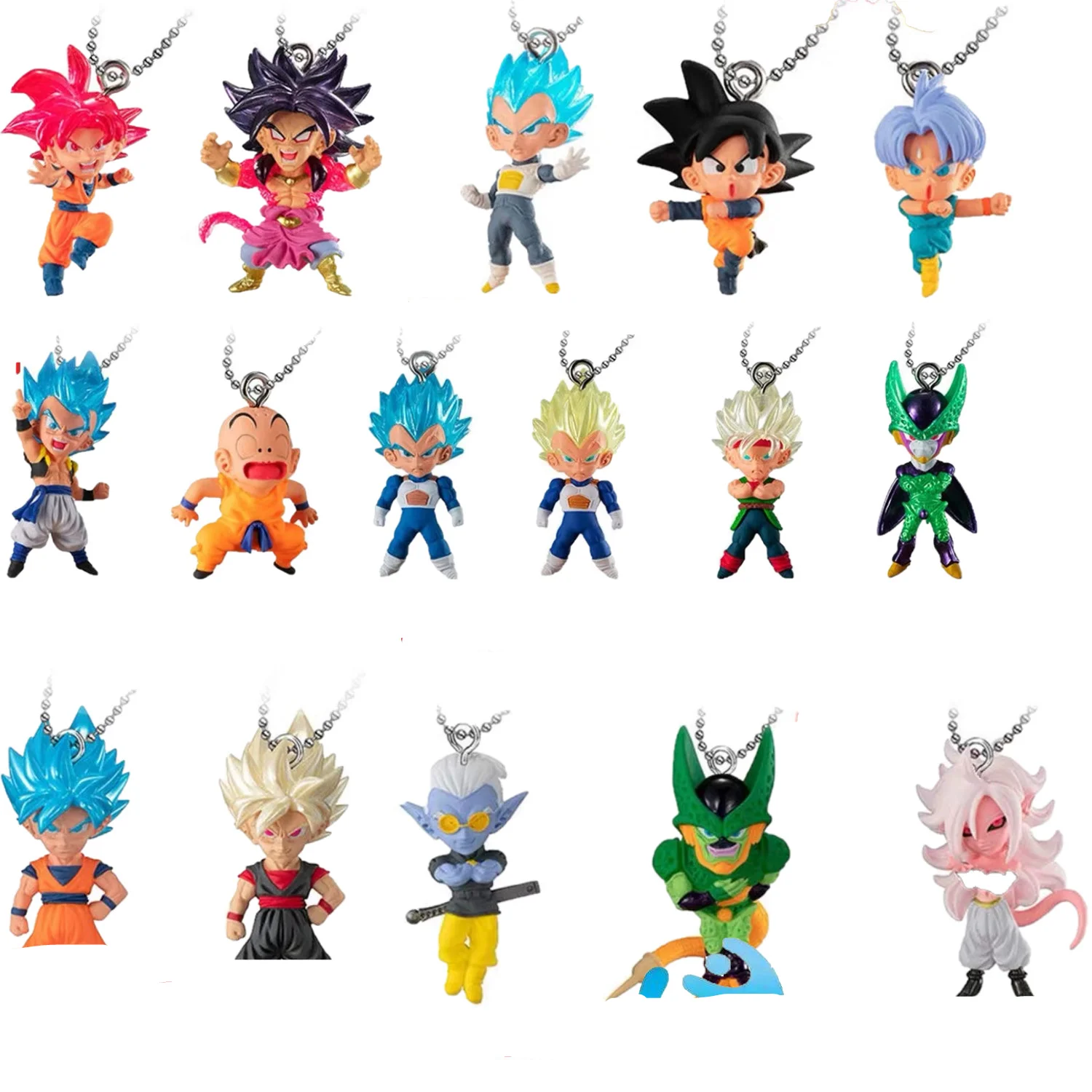 

Bandai Genuine Gacha UDM DRAGON BALL SUPER Son Goku Gegeta Kuririn Burdock Fu Cell Action Figure Model Toys