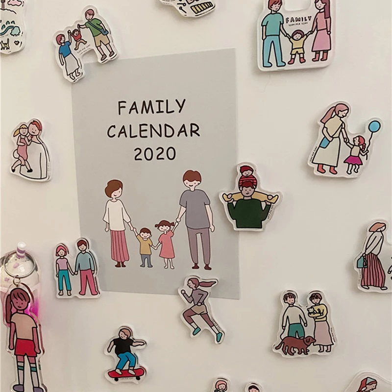 

Ins Style Family Fridge Magnets магниты на холодильник Acrylic Photo Magnets For The Refrigerator Home Decoration Magnetic Board