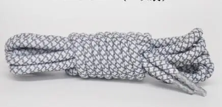 1 pair 1 пара, круглый светильник, шнурки для обуви, Полиэстеровые шнурки, Ботинки martin, кроссовки, спортивные шнурки, светоотражающие шнурки 120 см - Цвет: 1 pair