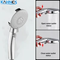 plating shower head hold rainfall jet spray high pressure powerful shower head chrome handheld bathroom spa shower bath head