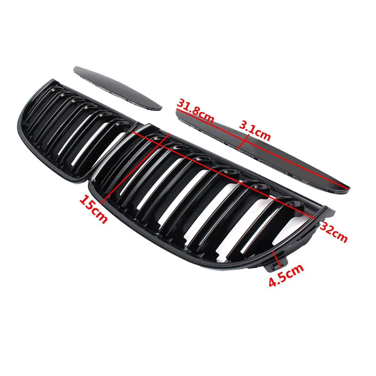 4 шт./компл. двойная решетка радиатора для BMW E39 G30 G38 F10 F11 E36 E90 E91 2005 2008 гоночные