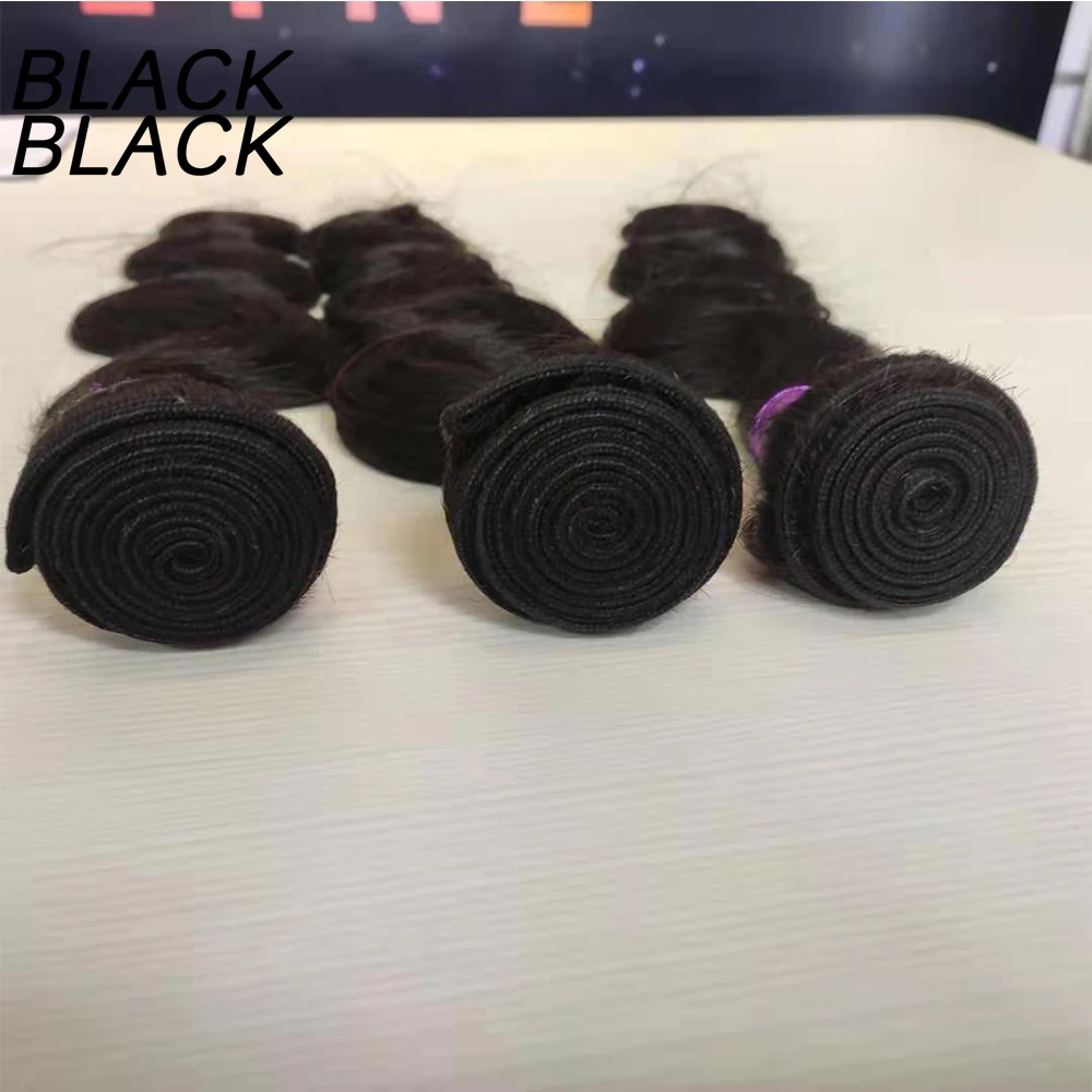 

Blackblack Peruvian Body Wave Bundles 100% Human Virgin Hair Extensions Natural Color 100G Machine Double Weft Remy Extensions