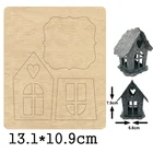 DIY фонари-украшения декоративные Трафаретный вырубной штамп 2021 Новый высечки и деревянные штампы для кожаной ткани Бумага Ремесло Рождественские Подвески