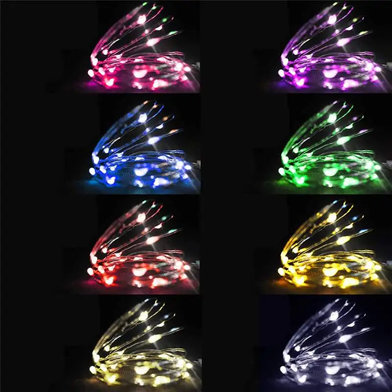 2 м 20LED 4 режима таймер установка водонепроницаемый медный провод пробковая