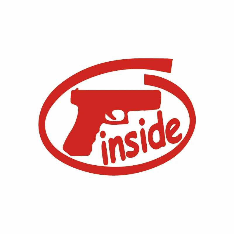 Забавная наклейка для автомобилей GUN внутренняя Предупреждение ительная Марка