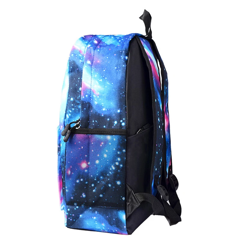 Blue Starry kids backpack school bags for boys with Anime Backpack For Teenager Kids school backpack mochila