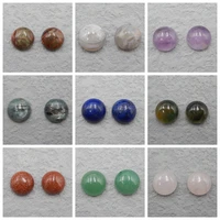 new 1 pair design natural gemstone cabochon beads pairstone for jewelry making 10x4mm