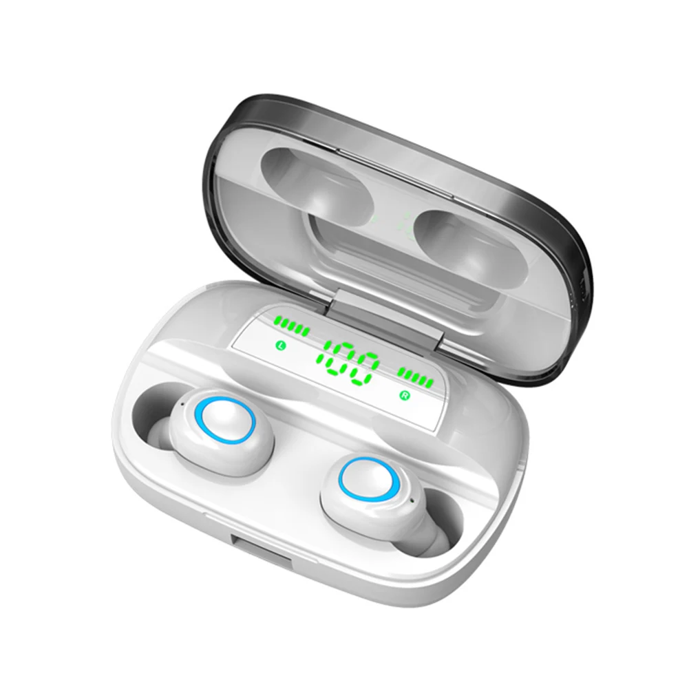 Беспроводные наушники Bluetooth 5 0 со светодиодный ным дисплеем S11 PK S9 TWS вкладыши 8D