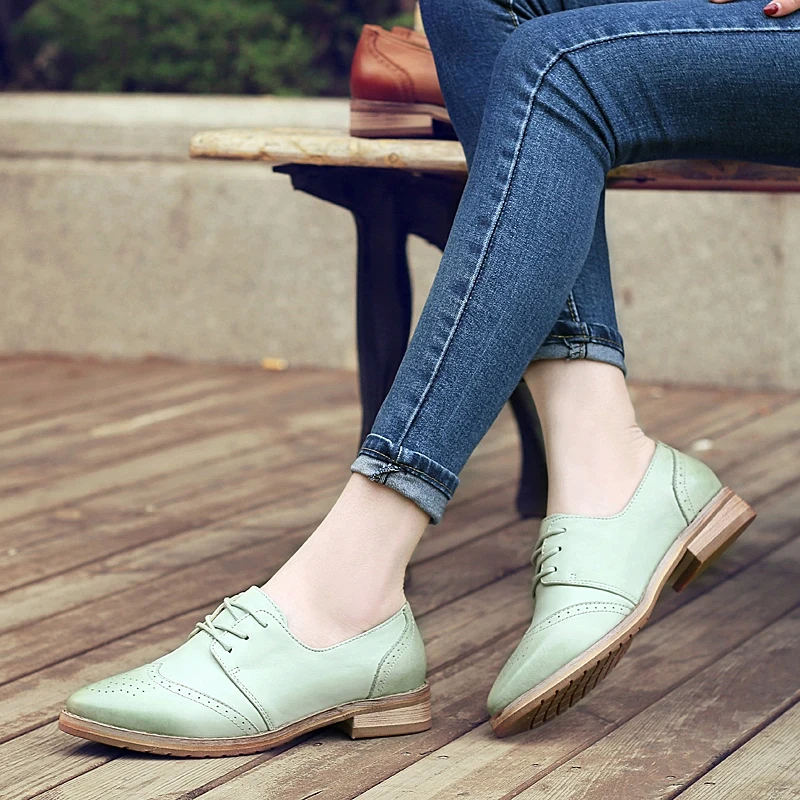 Новинка 2020 женские туфли формальные классические в стиле броги женская