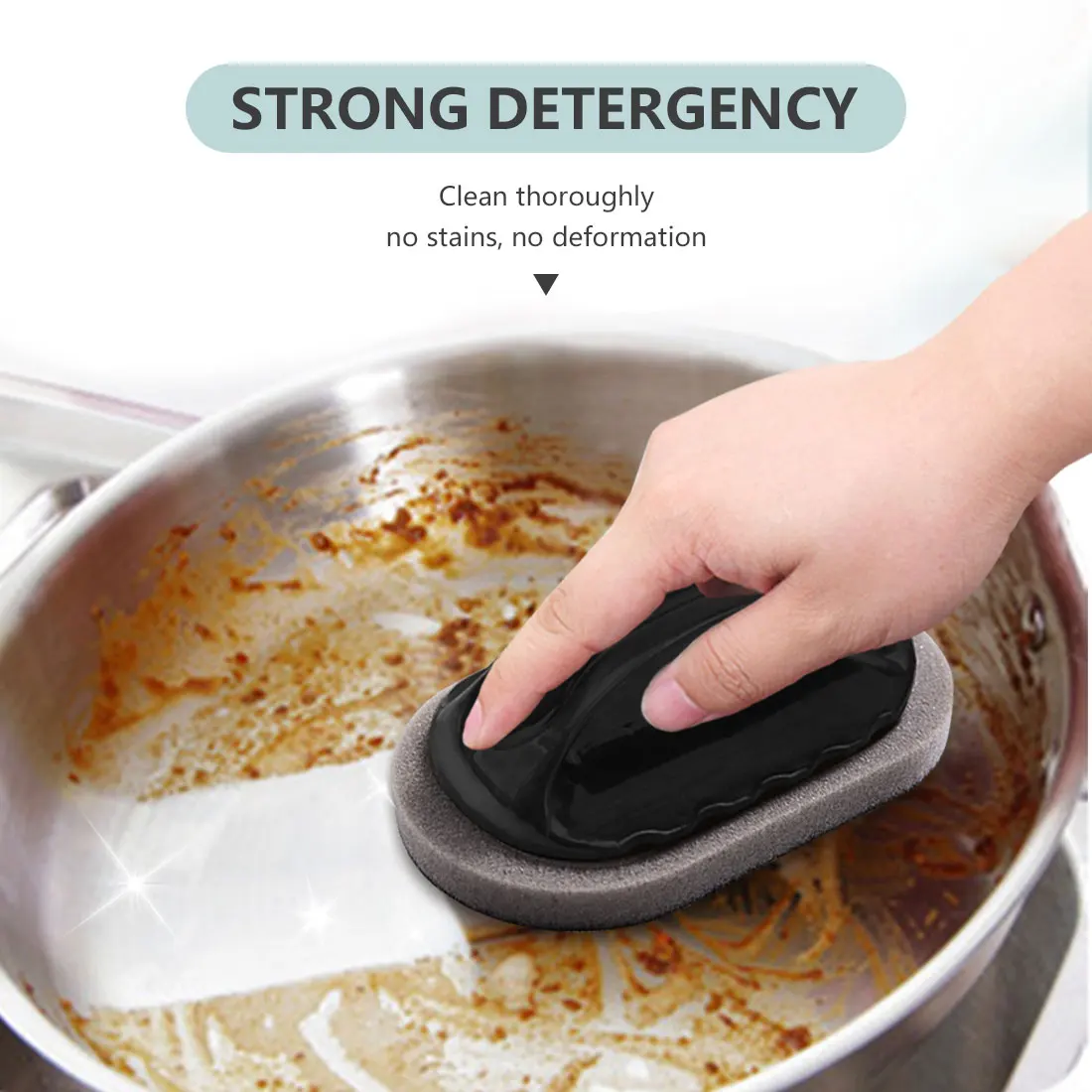 

Magic Kitchen Sponge Brush Melamine Sponge Cleaning Brush Descaling Knife Pan Pot Cleaner Strong Decontamination Brushes