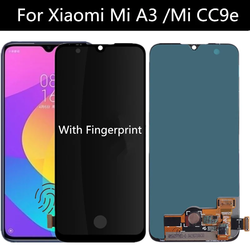 ЖК дисплей AMOLED для Mi cc9 / MI 9 LITE с сенсорным экраном и дигитайзером в сборе замена