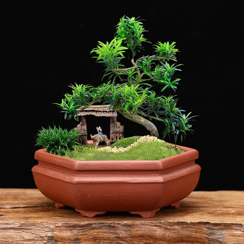 Изысканный Фиолетовый песок цветочные горшки для висячих квадратной и