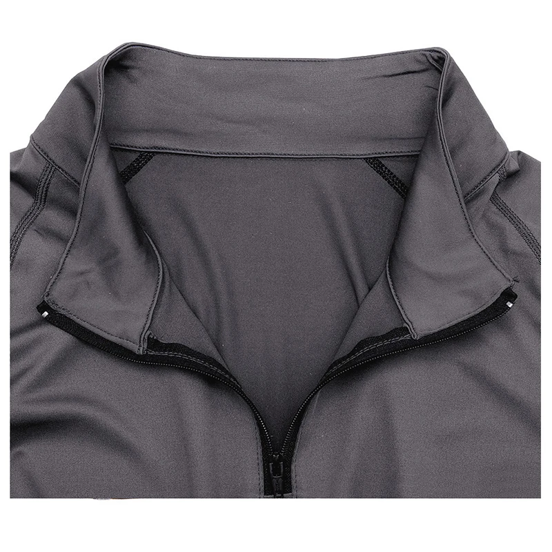 Футболка для мужчин camiseta плотно тренажерный зал camisas hombre воротником на молнии