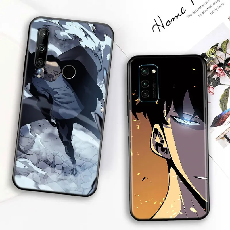 

Silicone Cover Solo Leveling For Huawei Honor 7C 7A 7S 8 8A 8X 8C 8S 2019 2020 9 lite 9X Pro Black Phone Case