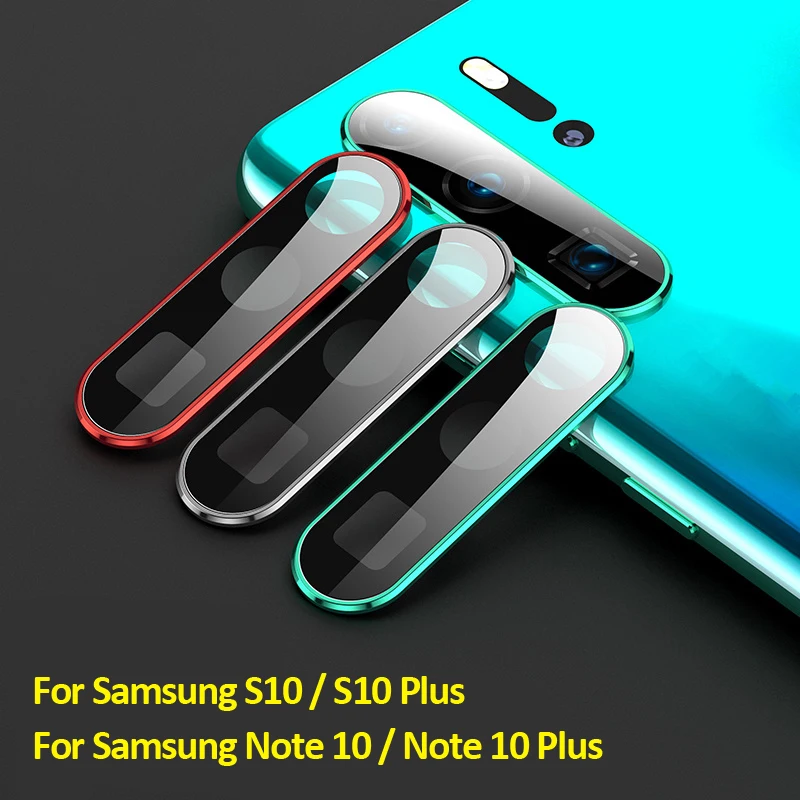 Для Samsung S10 Plus для Galaxy Note 10 защитное кольцо камеры стекло 2019|Защитные стёкла и