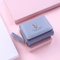 zcit new fashion womens wallet short women coin purse wallets for woman card holder small ladies wallet female hasp mini clutch