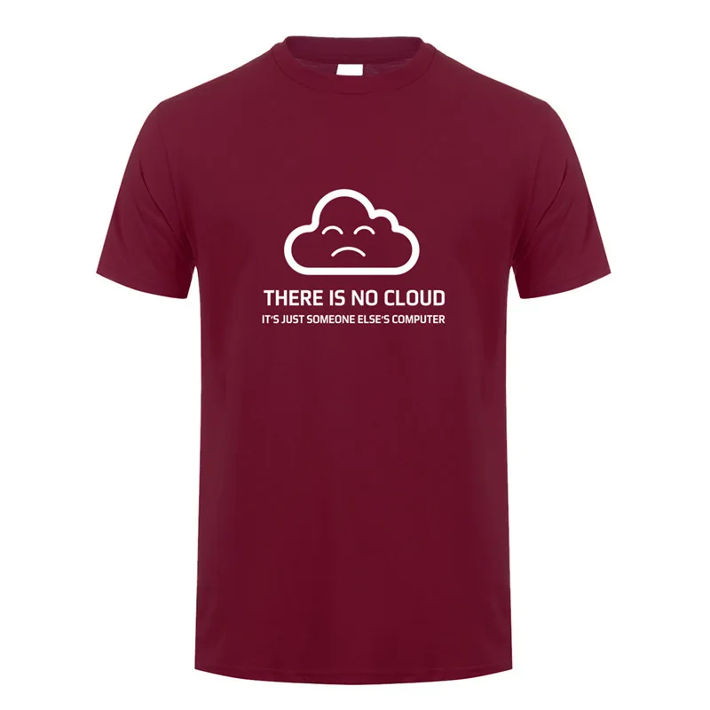Новая модная футболка с надписью «There is No Cloud It is just Human's Computer» хлопковая футболка с короткими рукавами футболки для мальчиков OT-848