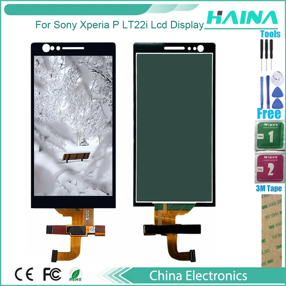 4 0 дюйма 3 м для Sony Xperia P LT22 LT22i ЖК дисплей с цифровым преобразователем сенсорного