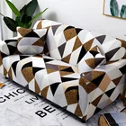 Универсальный Эластичный чехол для дивана, противоскользящий чехол для дивана в полоску с геометрическим рисунком для домашних животных, L-образный чехол для гостиной, полное покрытие для 1234 сидений