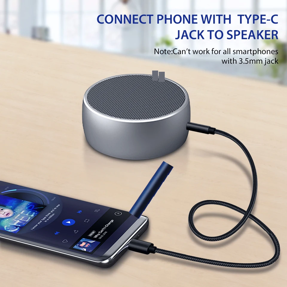 Usb type C до 3 5 мм Aux звуковая кабельная гарнитура динамик разъем для наушников