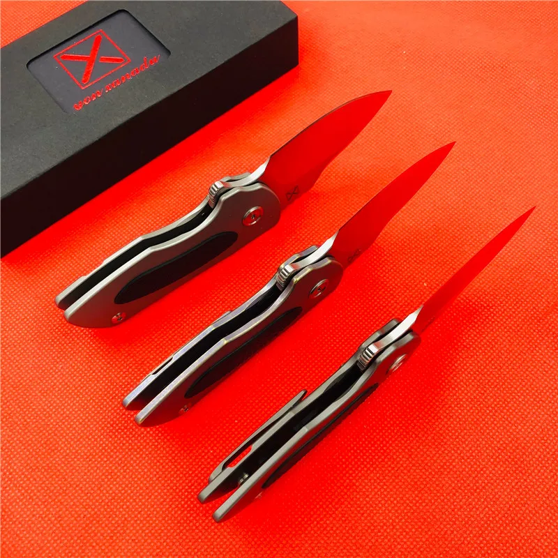 Оригинальный складной мини нож для рыбалки маленький 14c28n из титанового сплава