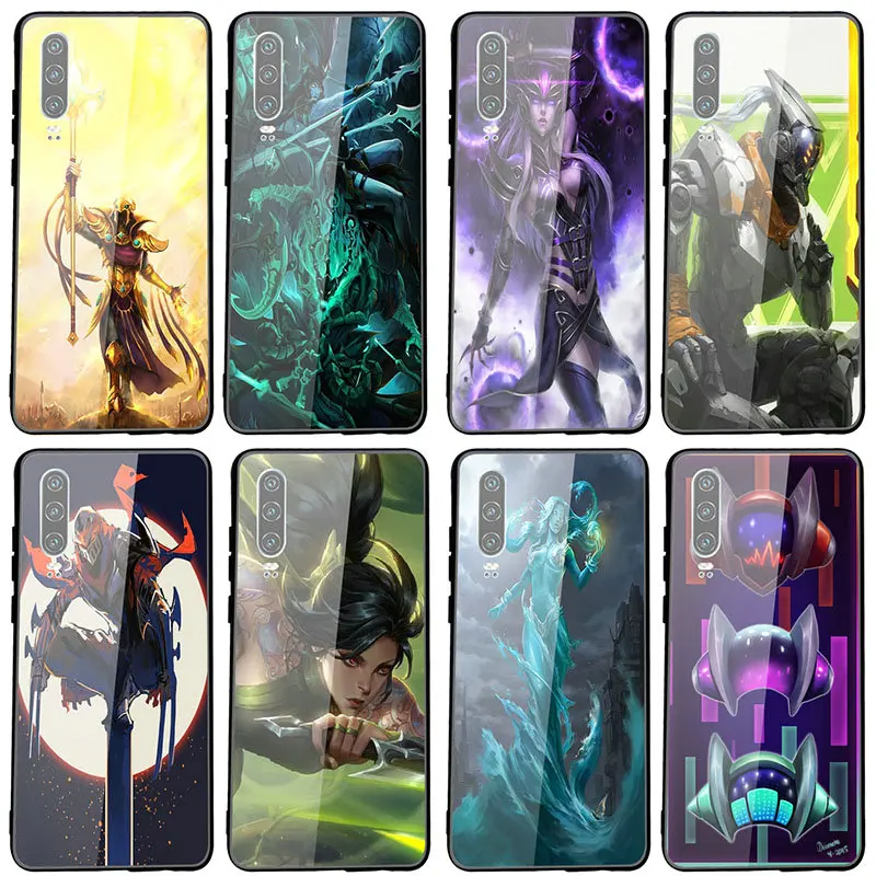 Мобильный телефон из закаленного стекла чехлы сумки для Huawei Honor 6X 8 8X 9 10 P20 P30 Mate 20 Y6