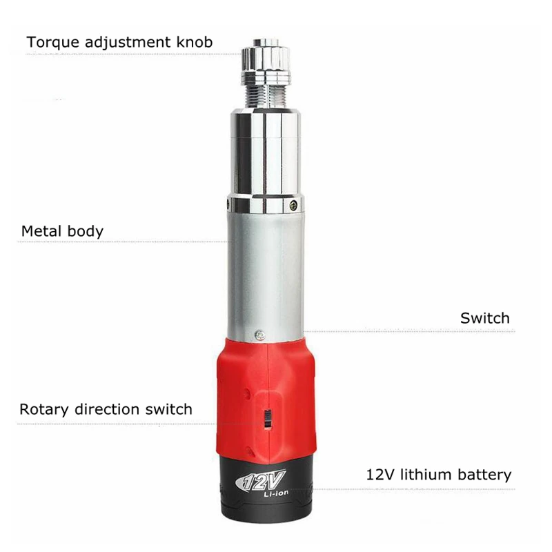 12V Charging Screwdriver Multifunctional Lithium Battery 50Nm Torque Adjustable 1000r/min 50HZ High Quality Tools | Инструменты
