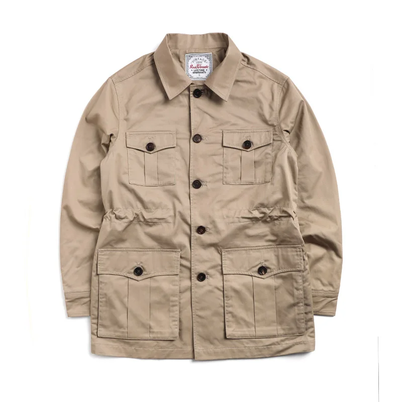 WT 0008 прочитать описание! Стильная винтажная куртка Safari Bush из 100% хлопка|Мужские