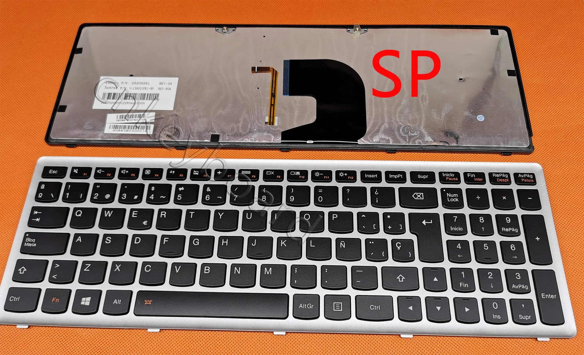 Новая испанская клавиатура SP для ноутбука Lenovo Ideapad Z500 Z500A Z500G P500 с подсветкой