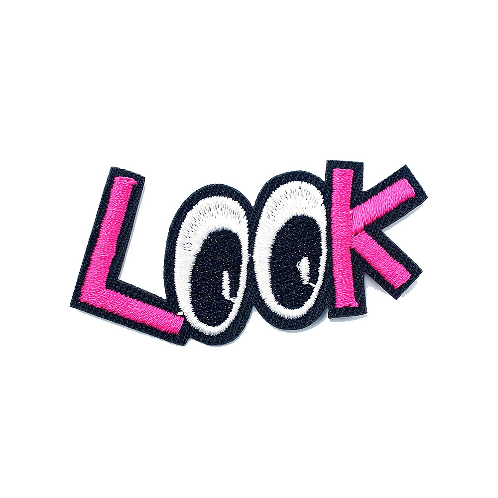 Смотрите (Размер: 6 8x3 4 см) DIY значки с героями мультфильмов вышитая нашивка