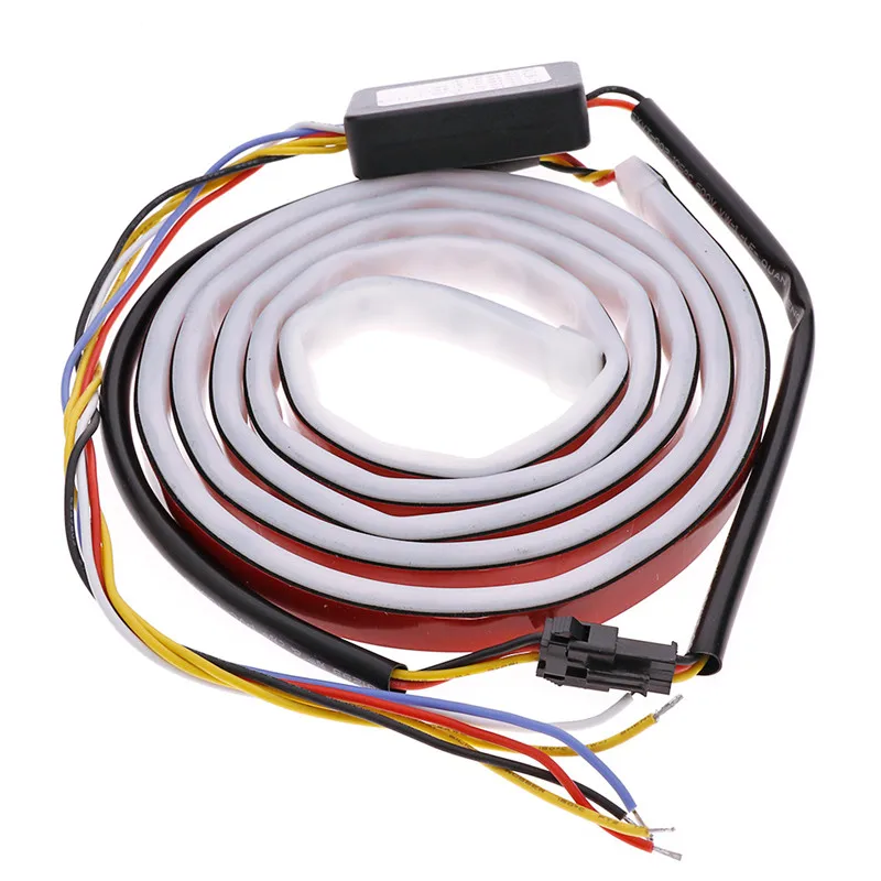 

150cm Low Consumption High Power Universal Car Rear Trunk RGB Strip Light Tailgate Brake Drive Turn Signal Flow LED Lamp#259229