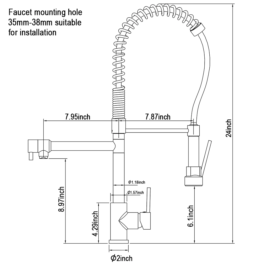 Твердая латунь многофункциональный поворотный 2 Way горячей и холодной Кухня
