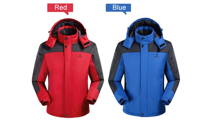 Winter Fleece Military Hiking Jackets Men Windproof Waterproof Outdoor Warm Rain Coat Male Hiking Camping Trekking Skiing Jacket