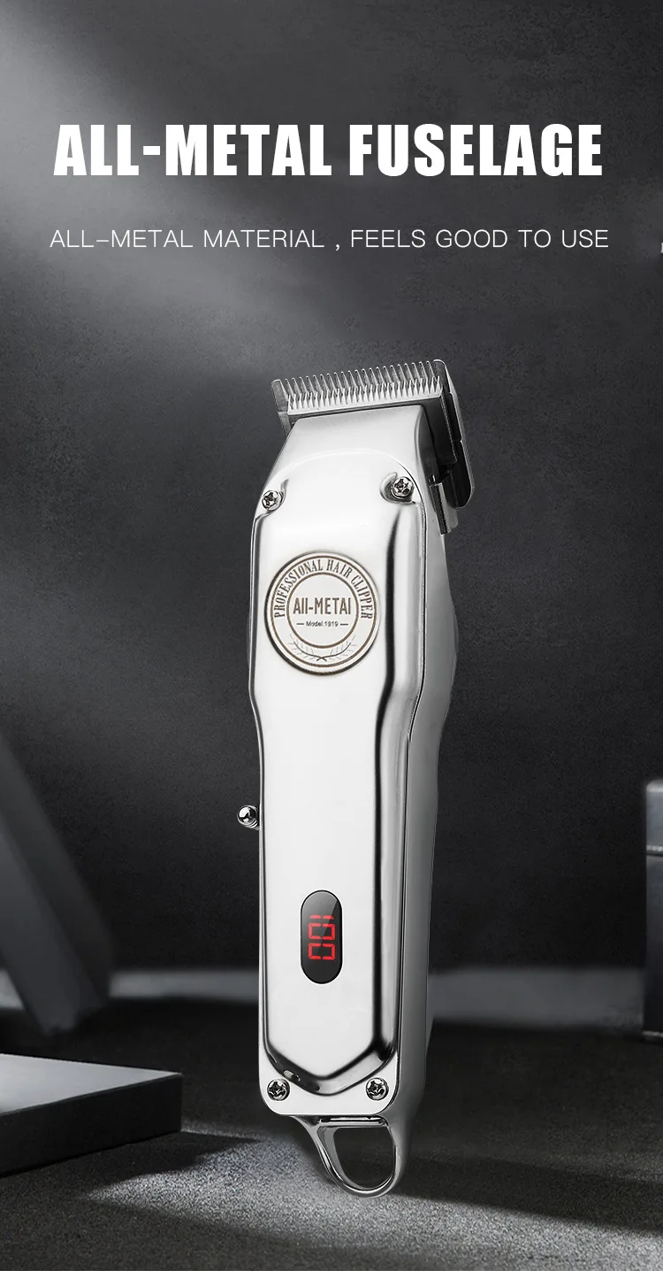 Профессиональный триммер для волос USB перезаряжаемая машинка стрижки