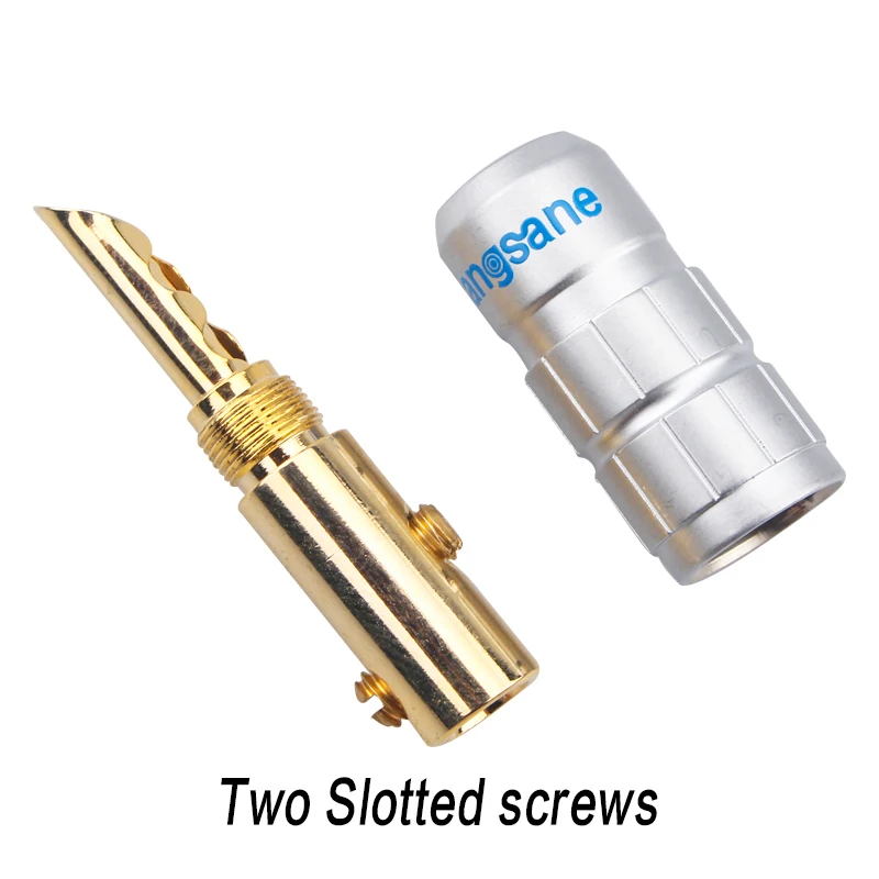 8pcs/20pcs/50pcs/100pcs pure copper sawtooth banana plug horn power amplifier audio screw solder-free | Электроника