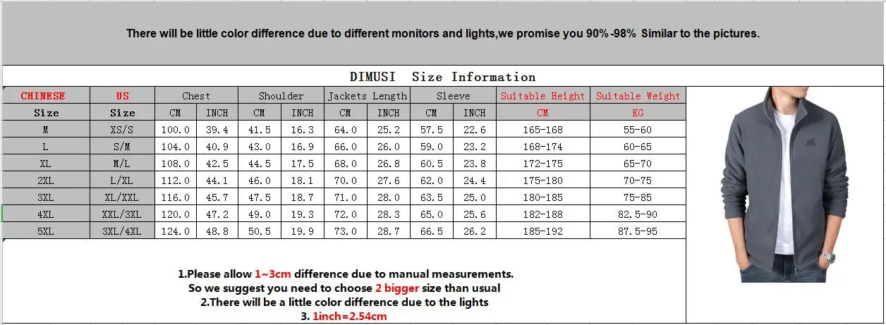 

DIMUSI Winter Men's Jackets Casual Outwear Thick Velvet Thermal Jackets Mens Slim Fit Stand Collar Fleece Warm Jackets Clothing