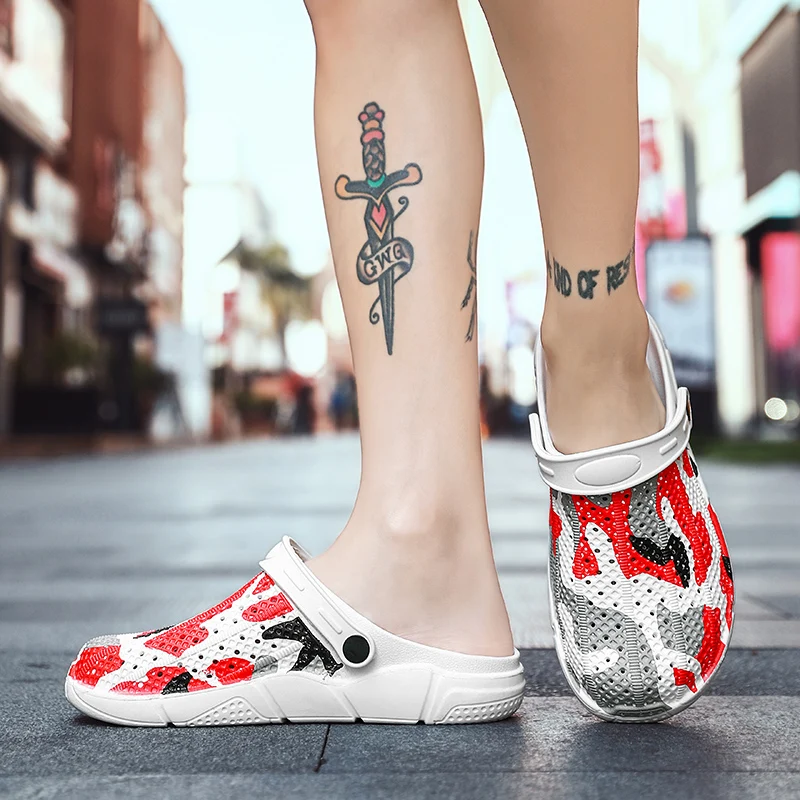 Классические слипоны Садовые Туфли сабо Мужские быстросохнущие летние пляжные