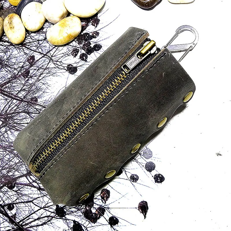 Большая вместительная сумка для ключей blongk держатель из натуральной кожи чехол