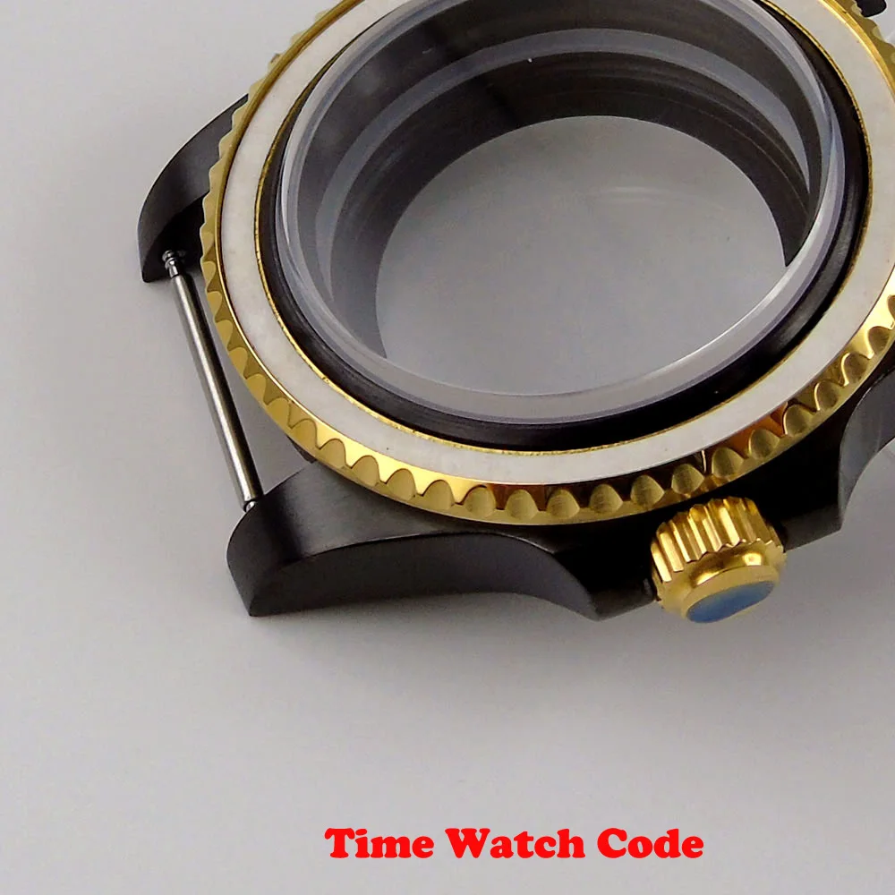 Часы BLIGER черные с автоматическим движением и сапфировым стеклом 40 мм |