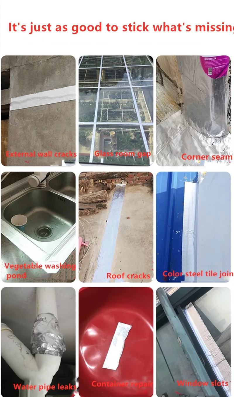 3 м набор инструментов для ремонта трещин с алюминиевой фольгой полимерная