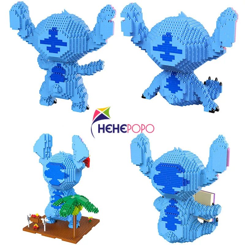 

Disney Lilo & Stitch Stitch Building Blocks Cartoon Animal Image Reading Style Building Practical Skills Brain Game Gift