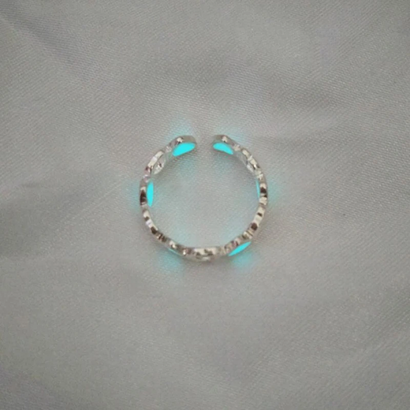 

Новинка светящиеся любовные персонализированные кольца креативные серебряные ювелирные изделия парные ювелирные изделия подарок на день ...