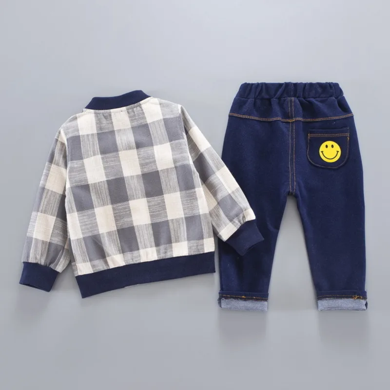 Новинка Сезон весна осень Детская хлопковая одежда для мальчиков и девочек