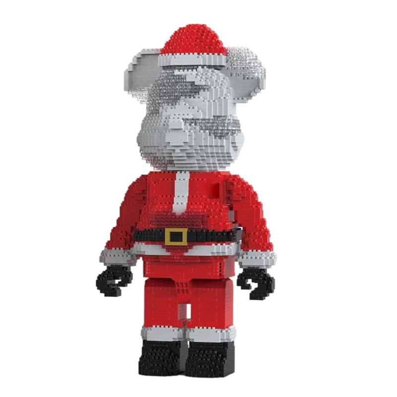 Christmas Violence Bear With Light Package Decoration Model Building Block Micro Brick Children's Toy Girl Gifts | Игрушки и хобби