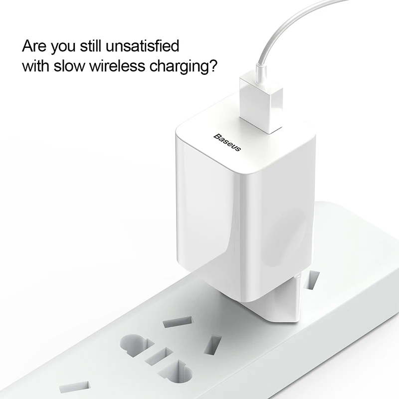 Сетевое зарядное устройство Baseus универсальное USB-зарядное для путешествий 36 Вт 3
