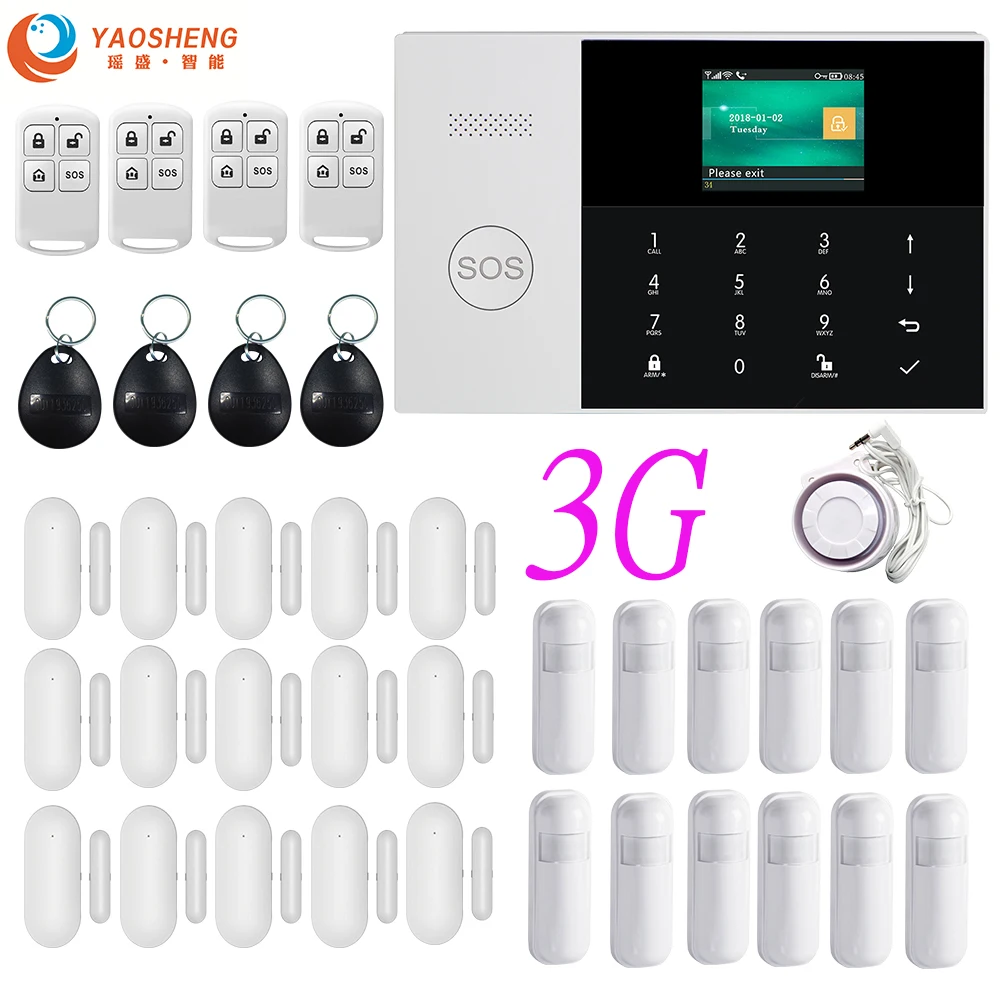 3g Беспроводной Wi-Fi SIM GPRS SMS смарт-пульт дистанционного управления APP Top Home/Factory/House охранная сигнализация хост для IOS Android