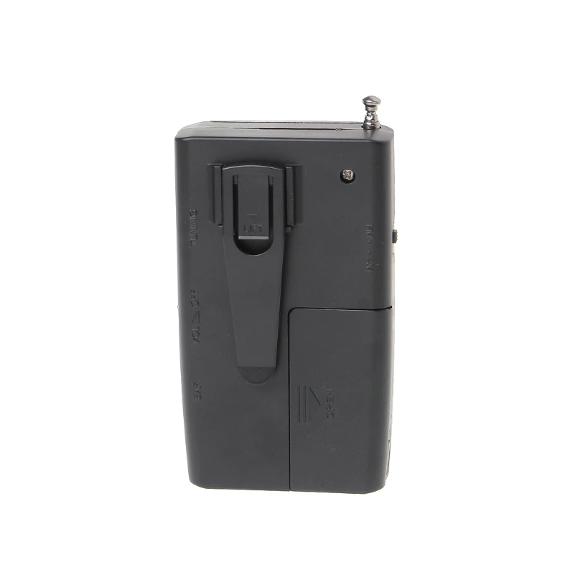 

Portable Mini Slim Radio 2-Band AM FM World Receiver DC 3V Telescopic Antenna BC-R20